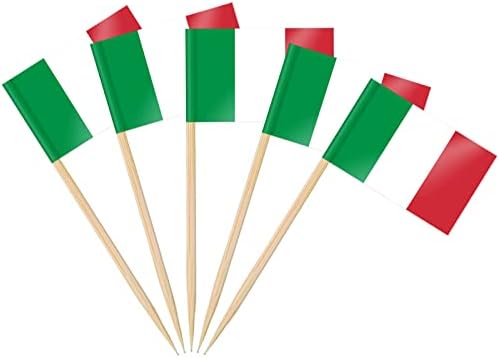 AhfuLife 100/200 st Israels tandpetarflaggor tårtdekorationer, Israels cocktailpinne flagga för smörgås mat cupcake toppers servis, världscupa, festtillbehör, pub, kungligt evenemang dekor (100 st)