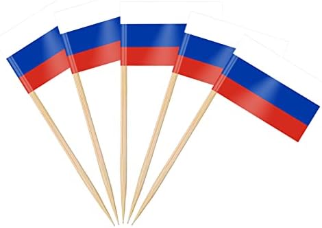 AhfuLife 100/200 st Israels tandpetarflaggor tårtdekorationer, Israels cocktailpinne flagga för smörgås mat cupcake toppers servis, världscupa, festtillbehör, pub, kungligt evenemang dekor (100 st)