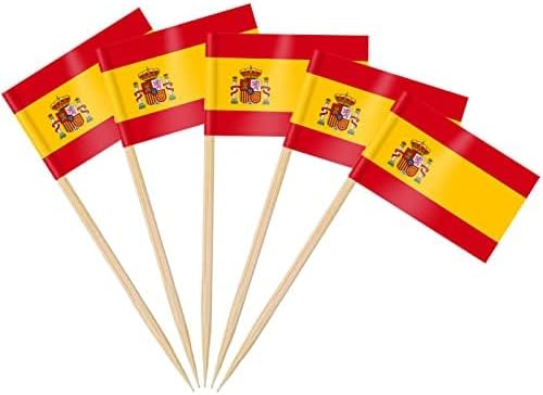 AhfuLife 100/200 st Israels tandpetarflaggor tårtdekorationer, Israels cocktailpinne flagga för smörgås mat cupcake toppers servis, världscupa, festtillbehör, pub, kungligt evenemang dekor (100 st)