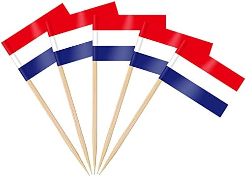 AhfuLife 100/200 st Israels tandpetarflaggor tårtdekorationer, Israels cocktailpinne flagga för smörgås mat cupcake toppers servis, världscupa, festtillbehör, pub, kungligt evenemang dekor (100 st)