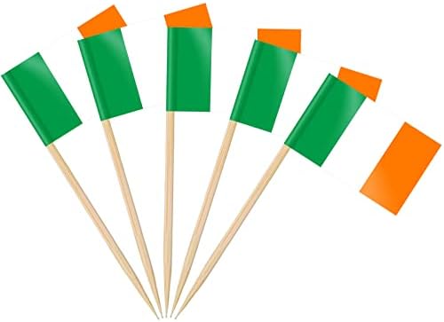 AhfuLife 100/200 st Israels tandpetarflaggor tårtdekorationer, Israels cocktailpinne flagga för smörgås mat cupcake toppers servis, världscupa, festtillbehör, pub, kungligt evenemang dekor (100 st)