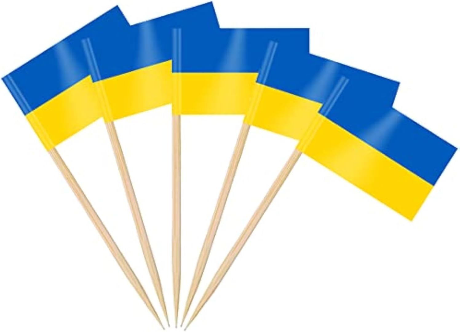 AhfuLife 100/200 st Israels tandpetarflaggor tårtdekorationer, Israels cocktailpinne flagga för smörgås mat cupcake toppers servis, världscupa, festtillbehör, pub, kungligt evenemang dekor (100 st)