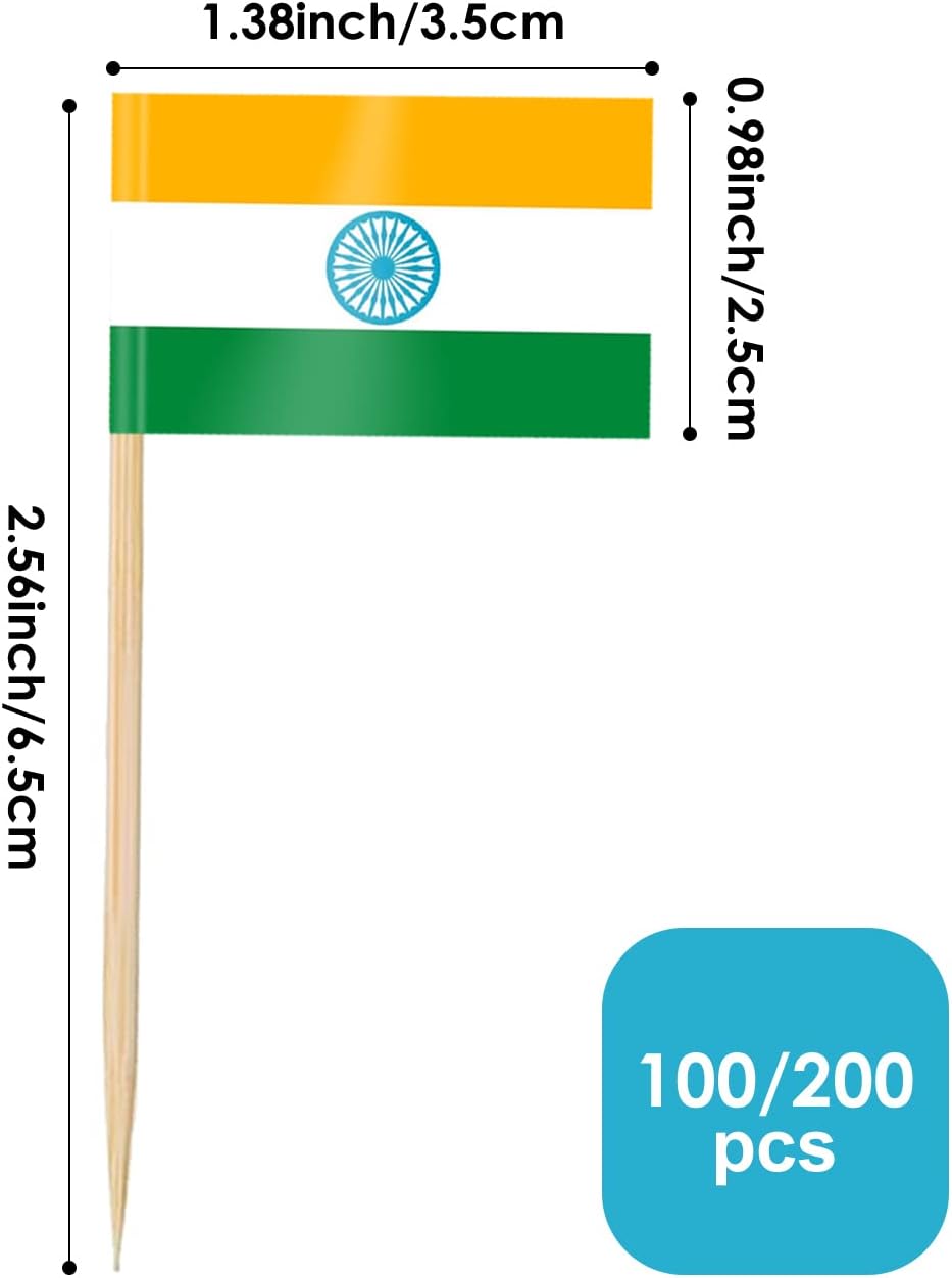 AhfuLife 100/200 st Israels tandpetarflaggor tårtdekorationer, Israels cocktailpinne flagga för smörgås mat cupcake toppers servis, världscupa, festtillbehör, pub, kungligt evenemang dekor (100 st)