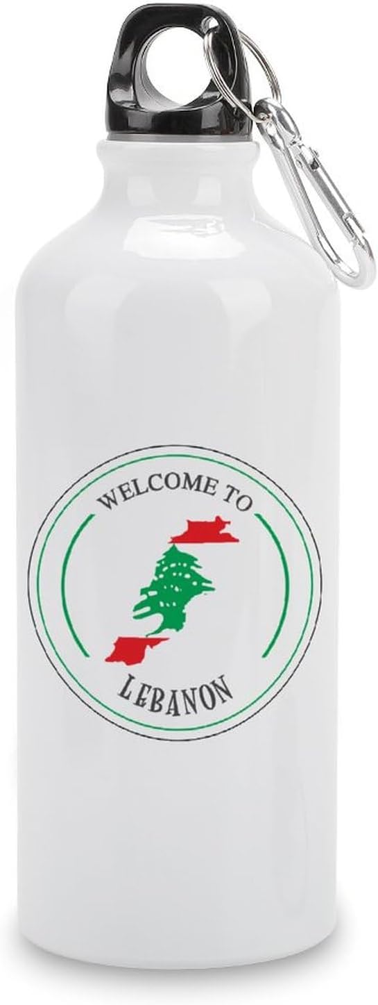 Welocme to Israel 20 oz vakuumisolerad sport vattenflaska Israels nationella flagga vattenflaska för ridning camping sport träning och utomhussport flaska