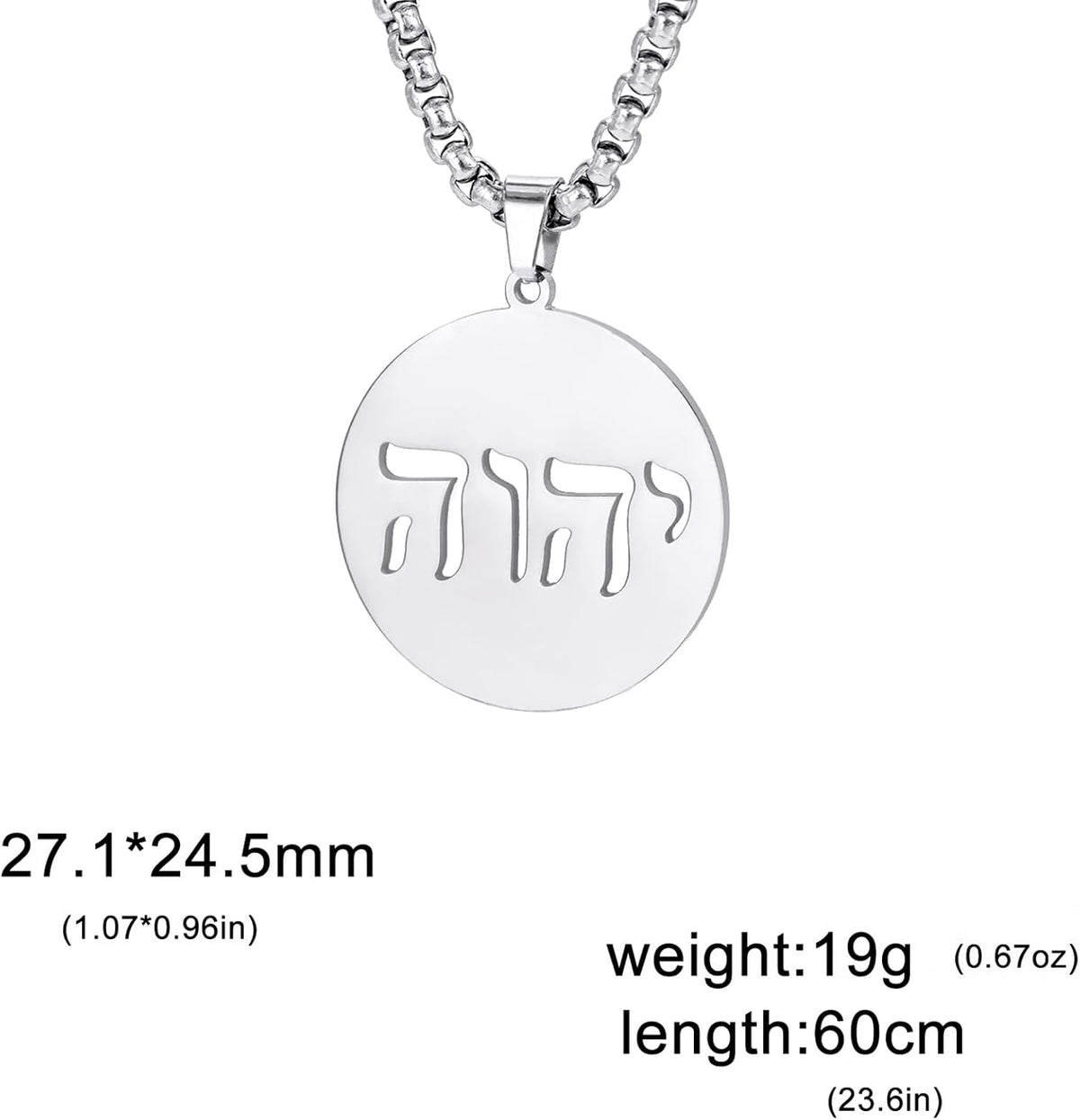 Hebreiska halsband judendom religion trohchai halsband Jehovah hängen hebreiska bibeln gud namn smycken Hanukkah Israel amuletter gåvor kristendom kvinnor män