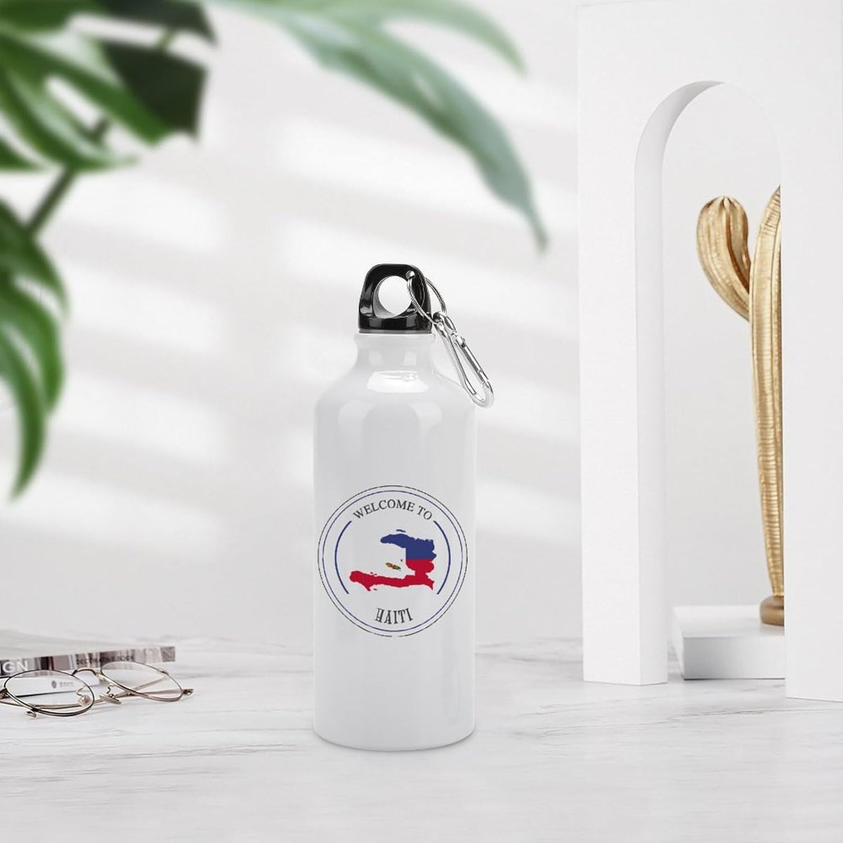 Welocme to Israel 20 oz vakuumisolerad sport vattenflaska Israels nationella flagga vattenflaska för ridning camping sport träning och utomhussport flaska