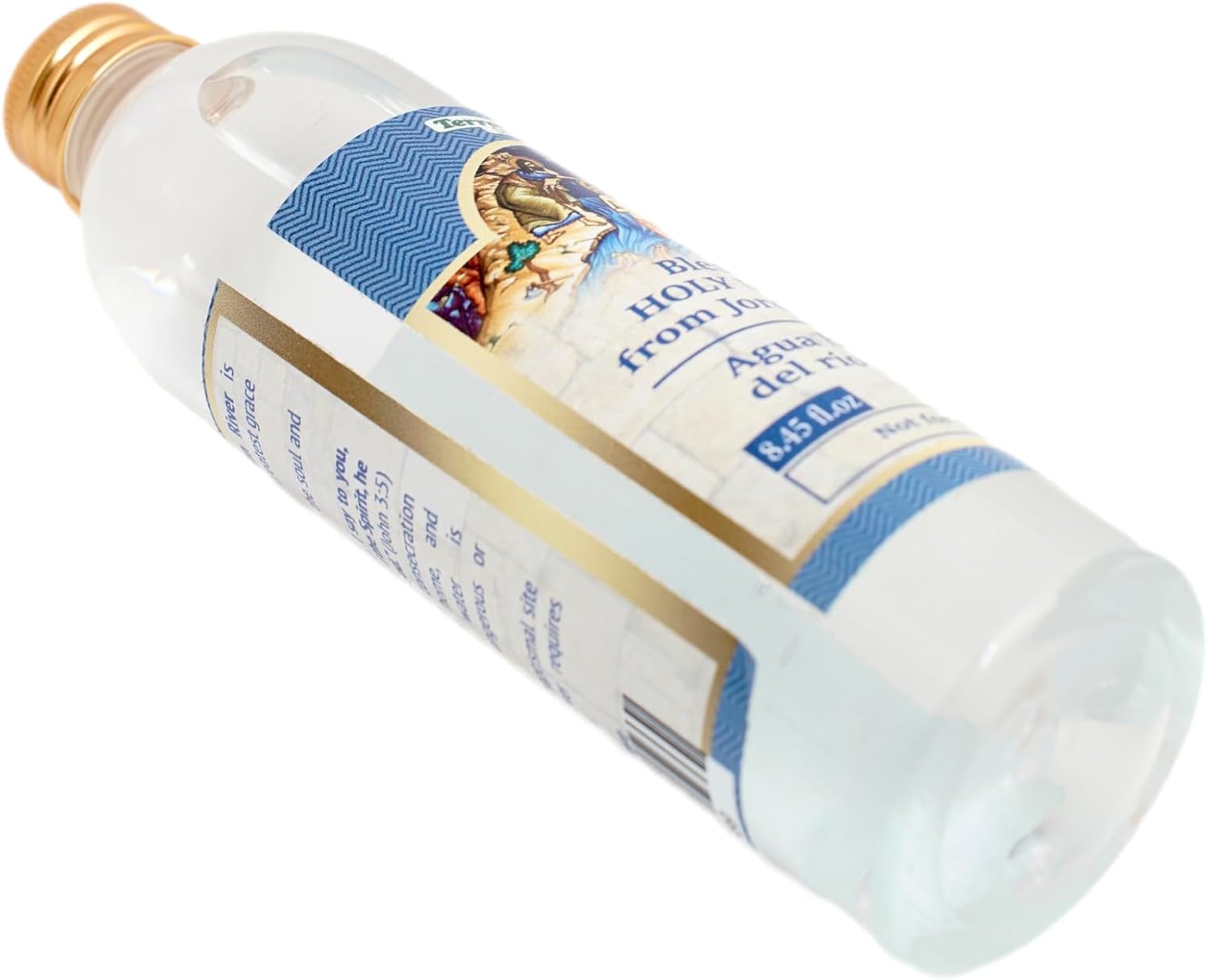 Välsignad autentisk flaska med heligt vatten 250 ml souvenir från Jerusalem heliga landet Israel certifikat gåva spirituell Tierra Sagrada kristen