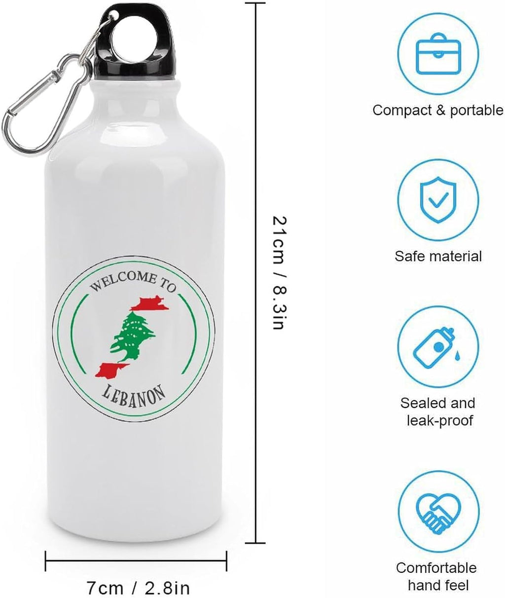 Welocme to Israel 20 oz vakuumisolerad sport vattenflaska Israels nationella flagga vattenflaska för ridning camping sport träning och utomhussport flaska