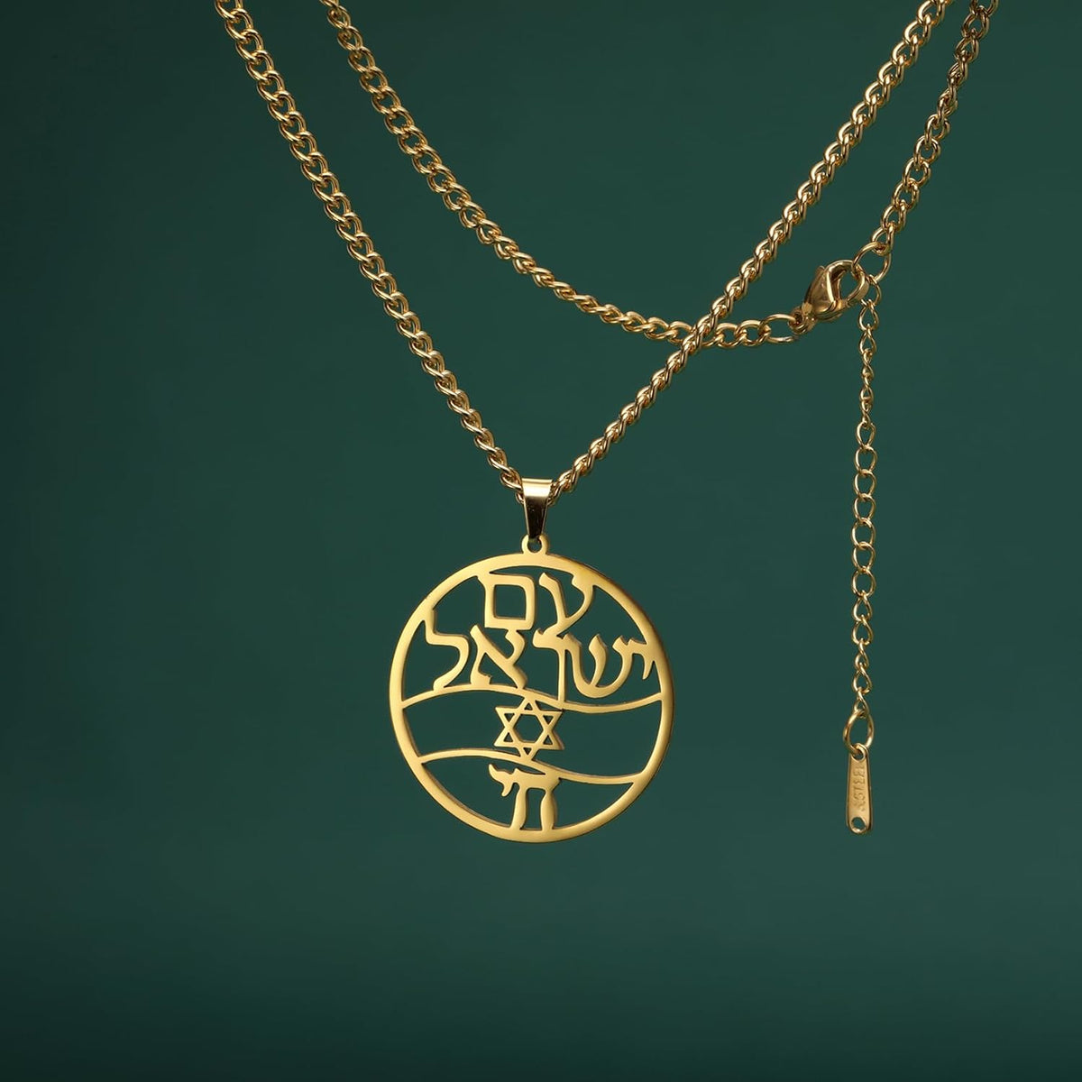 Hebreiska halsband judendom religion trohchai halsband Jehovah hängen hebreiska bibeln gud namn smycken Hanukkah Israel amuletter gåvor kristendom kvinnor män