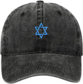 Justerbara basebollkepsar med broderade israel-flaggor andningsbar bomull solsäker hatt för daglig användning sportaktivitet