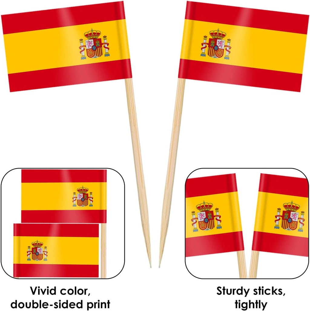 AhfuLife 100/200 st Israels tandpetarflaggor tårtdekorationer, Israels cocktailpinne flagga för smörgås mat cupcake toppers servis, världscupa, festtillbehör, pub, kungligt evenemang dekor (100 st)