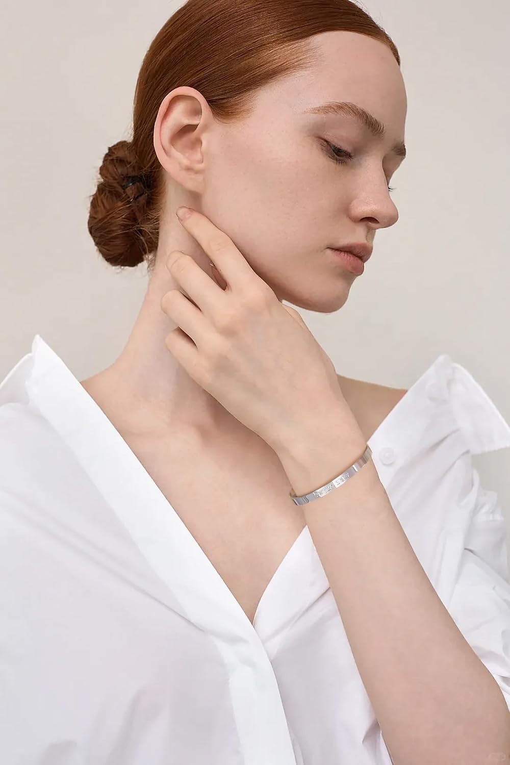 Amaxer Shema Yisrael armband för kvinnor Shema Israel bön judisk judisk judaica hebreiska Kabbalah välsignelse religiös öppen justerbart armband manschett armband