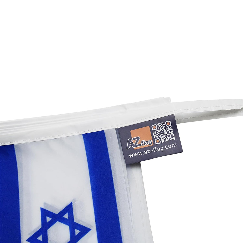 AZ FLAG girlang 6 meter 20 Israel flaggor 21 x 15 cm - israelisk flagga 15 x 21 cm