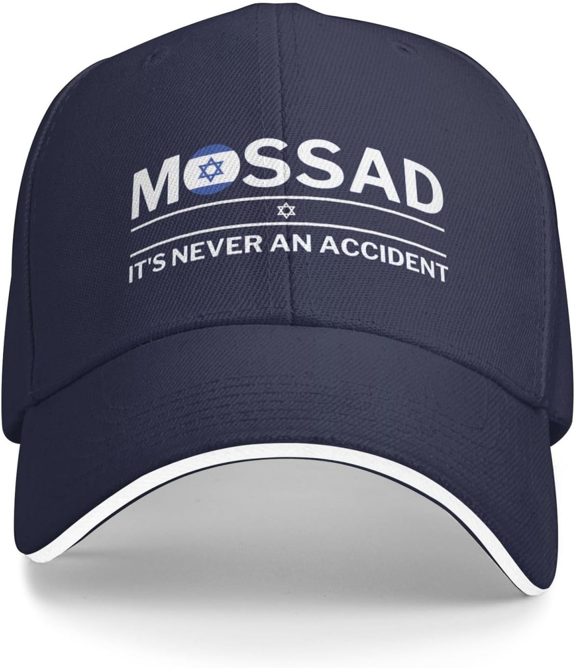 Truckerkeps Israel mossad mossa det är aldrig en olycka lastbilskeps justering pappa keps sommar sol sportkeps för utomhuspromenader träningspass