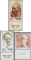 Israel 952-954 med Tab (fullständigt.utgåva.) 1984 Personligheter (Frimärken för samlare)