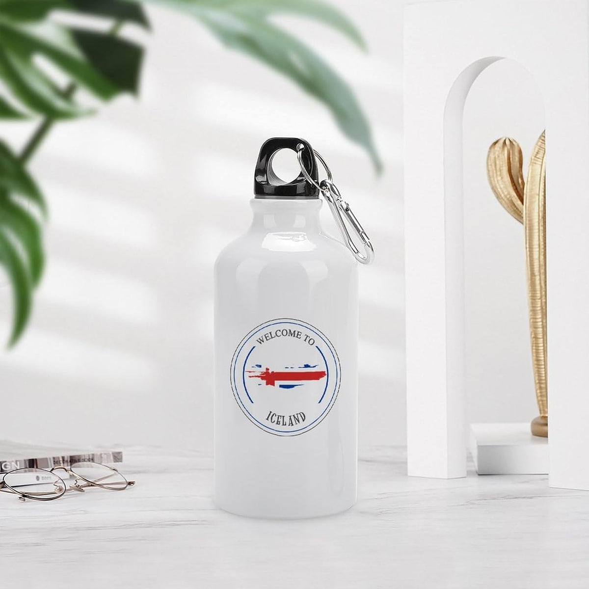 Welocme to Israel 20 oz vakuumisolerad sport vattenflaska Israels nationella flagga vattenflaska för ridning camping sport träning och utomhussport flaska