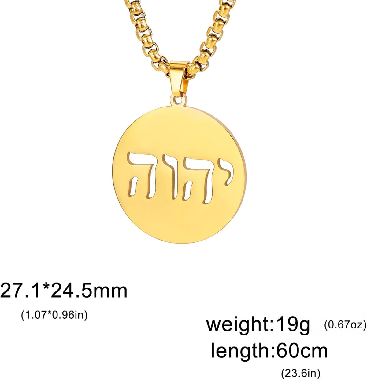 Hebreiska halsband judendom religion trohchai halsband Jehovah hängen hebreiska bibeln gud namn smycken Hanukkah Israel amuletter gåvor kristendom kvinnor män