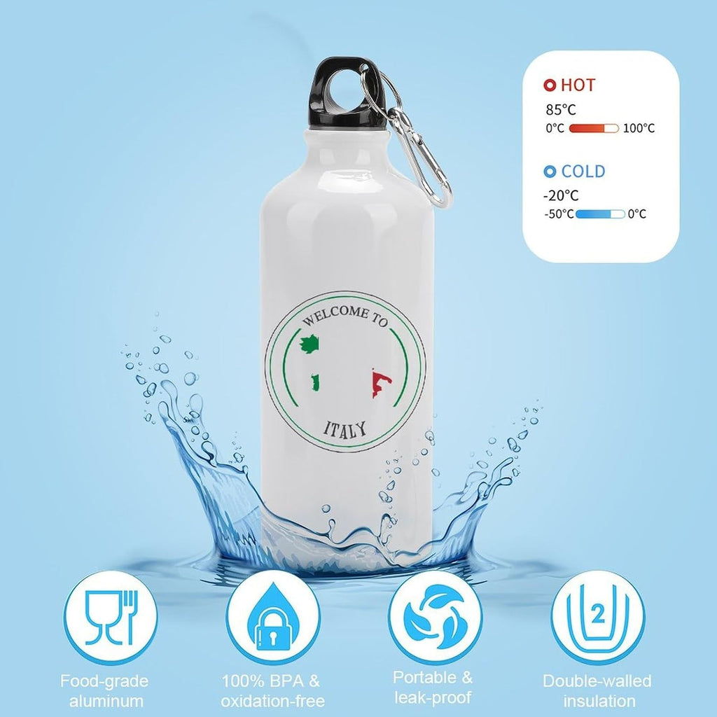Welocme to Israel 20 oz vakuumisolerad sport vattenflaska Israels nationella flagga vattenflaska för ridning camping sport träning och utomhussport flaska
