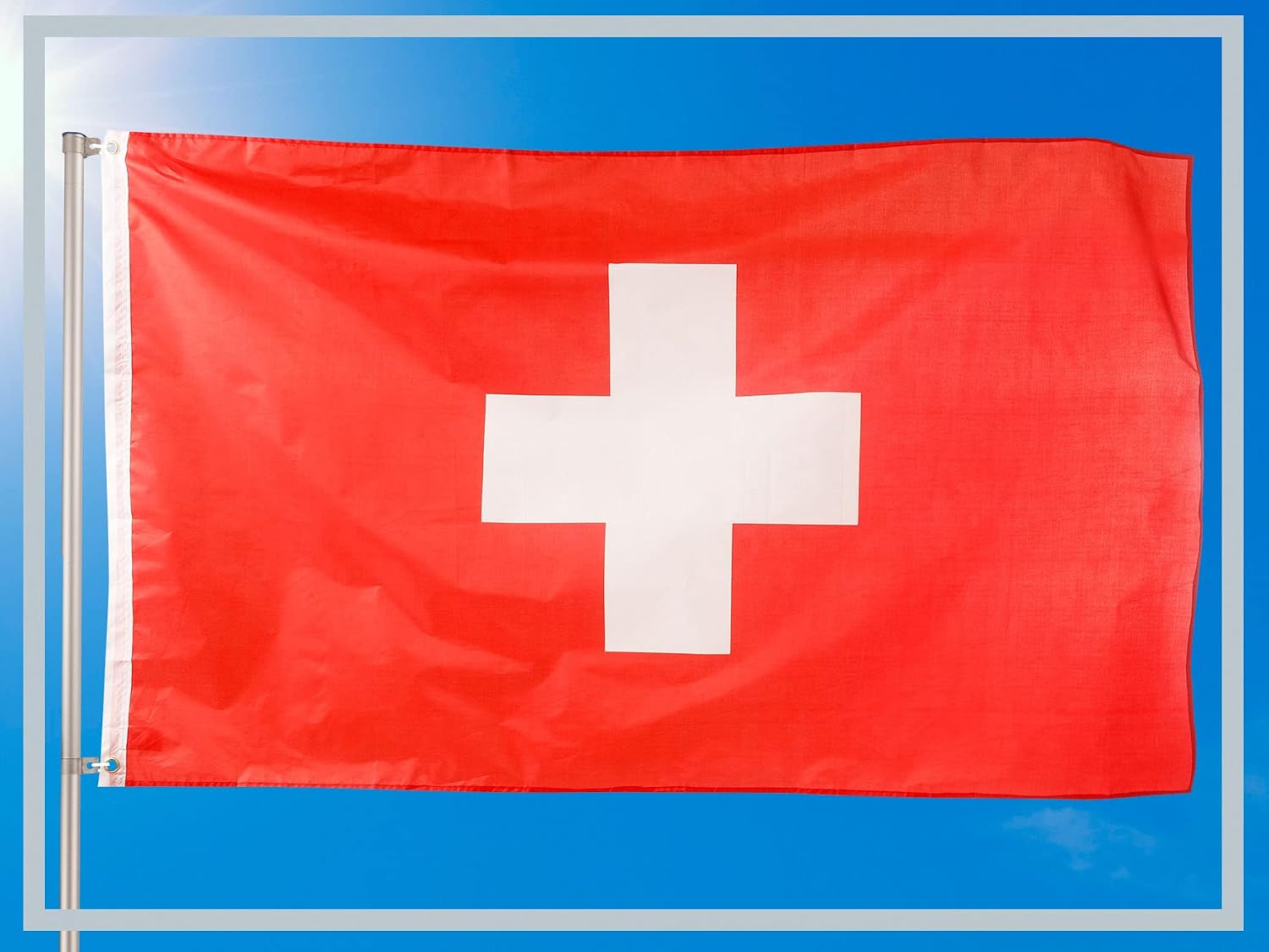 aricona flaggor - Israels flagga med 2 metallöglor, väderbeständiga - israelisk flagga 90 x 150 cm
