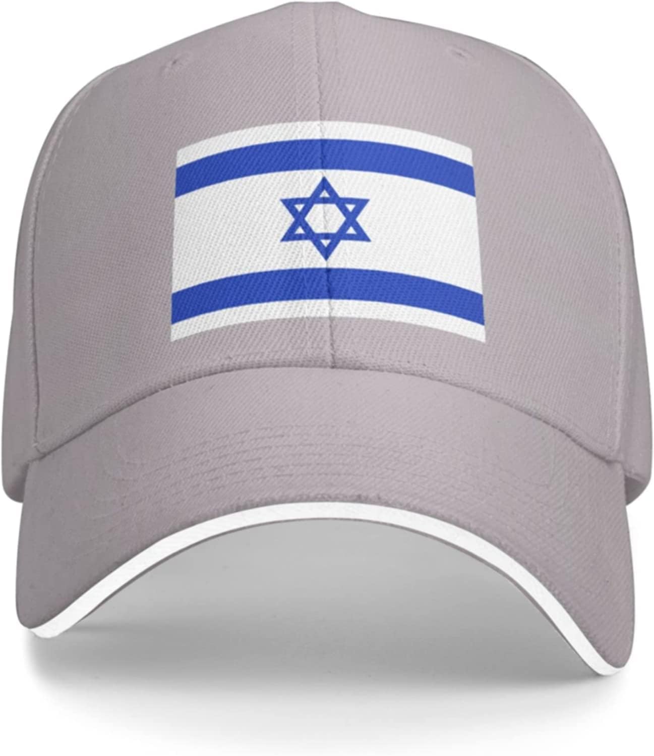 Israels flagga  hattar justerbar svart basebollkeps för män kvinnor utomhussport pappa hatt, Svart
