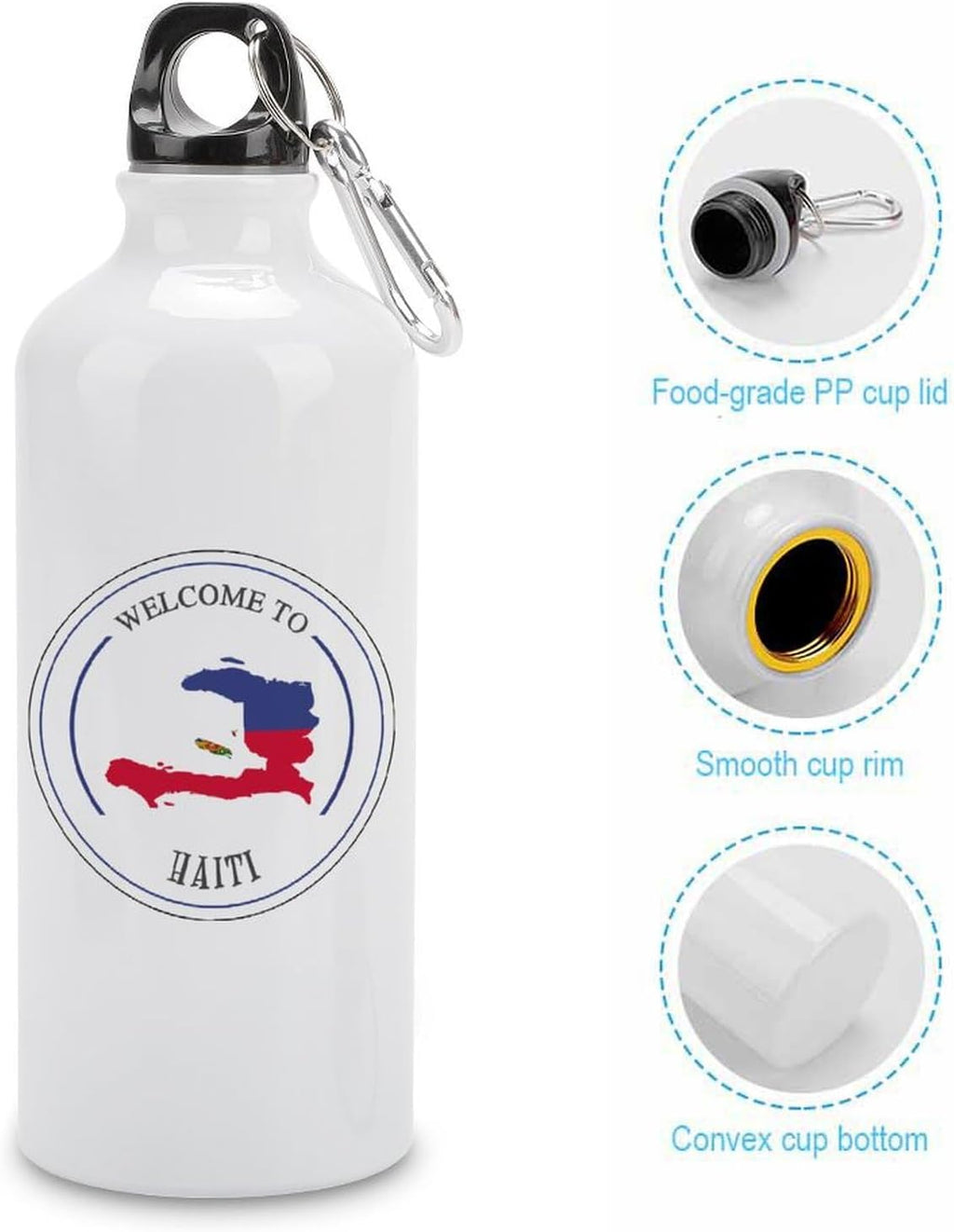 Welocme to Israel 20 oz vakuumisolerad sport vattenflaska Israels nationella flagga vattenflaska för ridning camping sport träning och utomhussport flaska