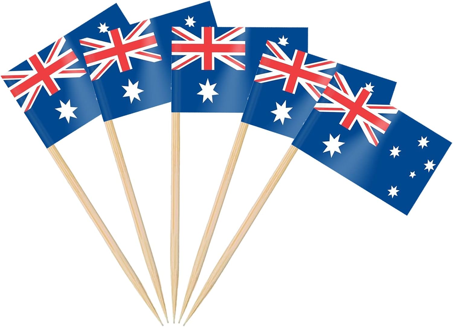 AhfuLife 100/200 st Israels tandpetarflaggor tårtdekorationer, Israels cocktailpinne flagga för smörgås mat cupcake toppers servis, världscupa, festtillbehör, pub, kungligt evenemang dekor (100 st)