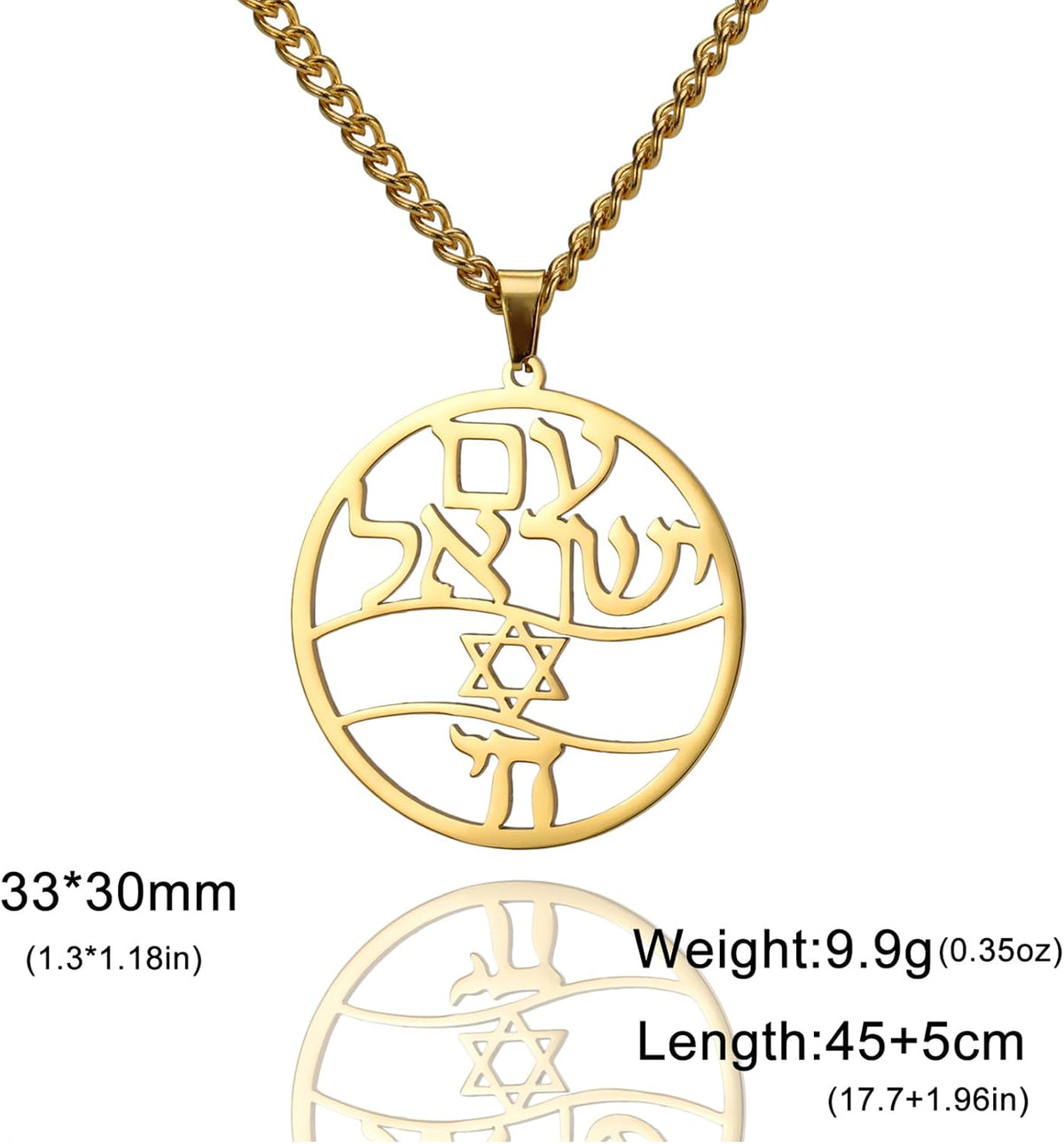 Hebreiska halsband judendom religion trohchai halsband Jehovah hängen hebreiska bibeln gud namn smycken Hanukkah Israel amuletter gåvor kristendom kvinnor män