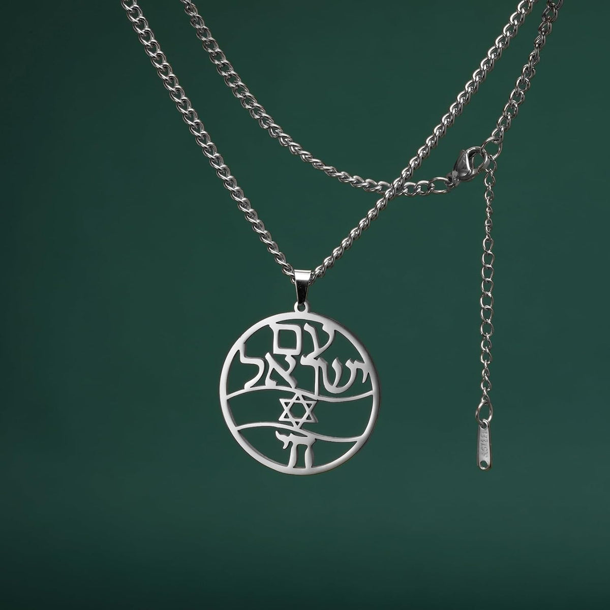 Hebreiska halsband judendom religion trohchai halsband Jehovah hängen hebreiska bibeln gud namn smycken Hanukkah Israel amuletter gåvor kristendom kvinnor män