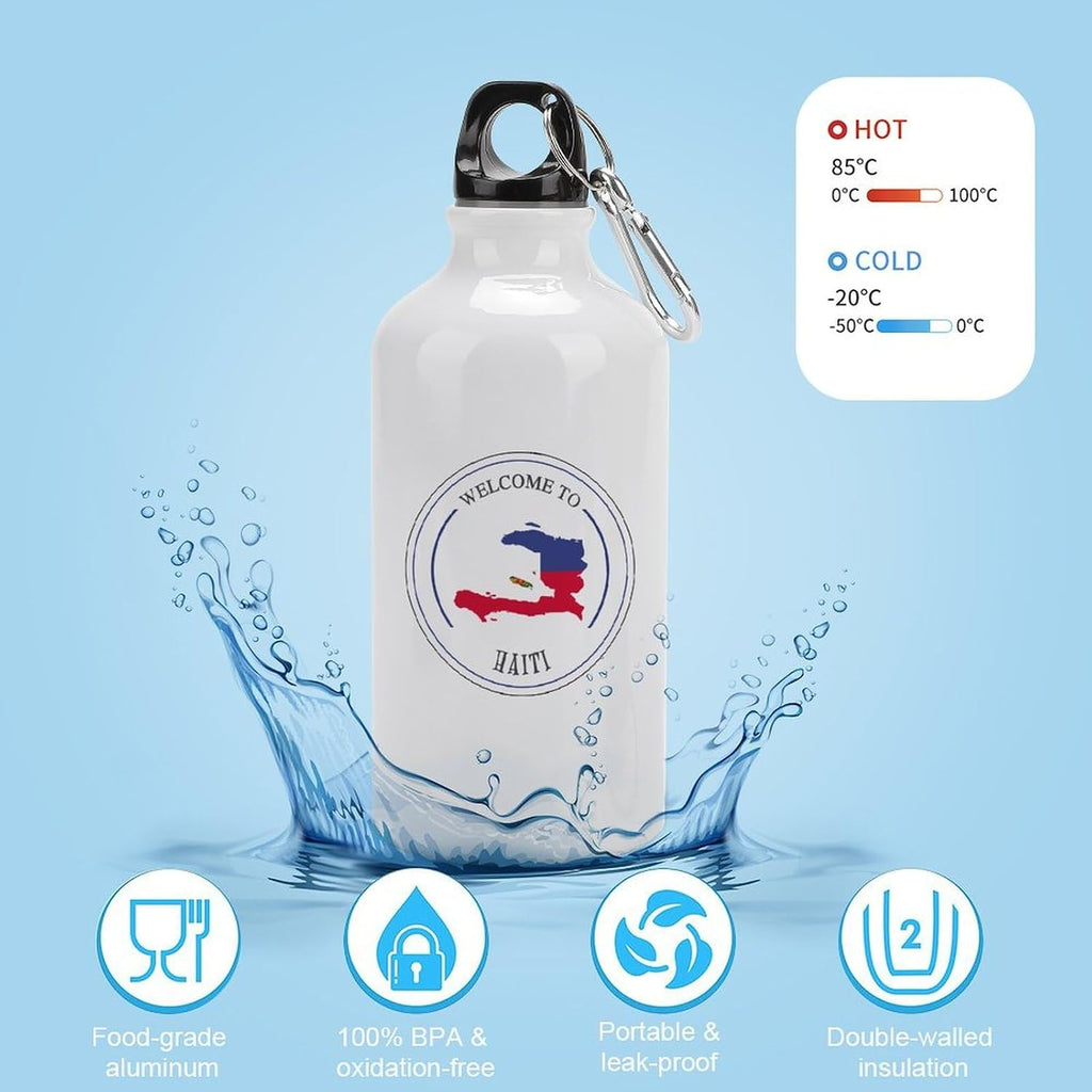 Welocme to Israel 20 oz vakuumisolerad sport vattenflaska Israels nationella flagga vattenflaska för ridning camping sport träning och utomhussport flaska