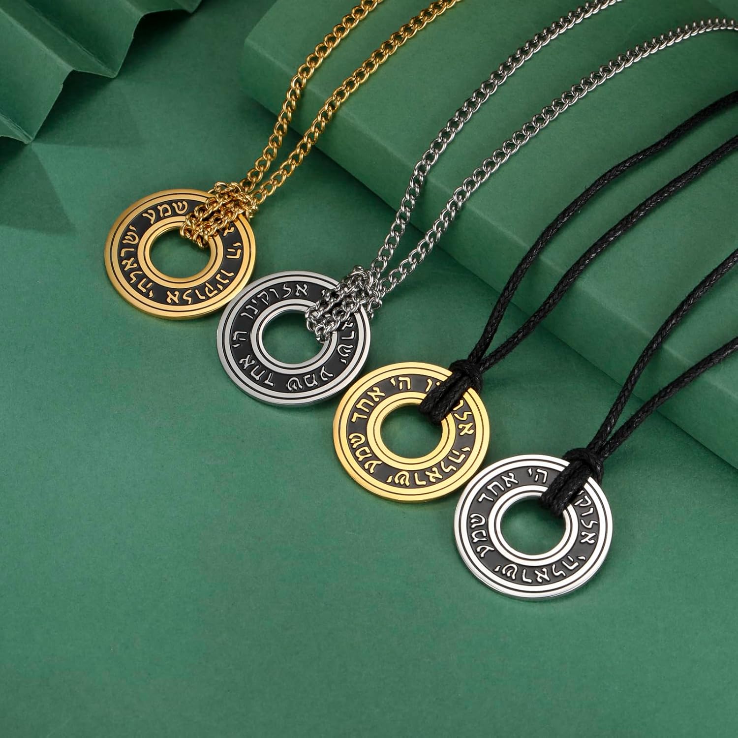 LIKGREAT Shema Yisrael halsband judisk shema hebreisk bön halsband rostfritt stål judisk tro Israel religiöst skydd smycken