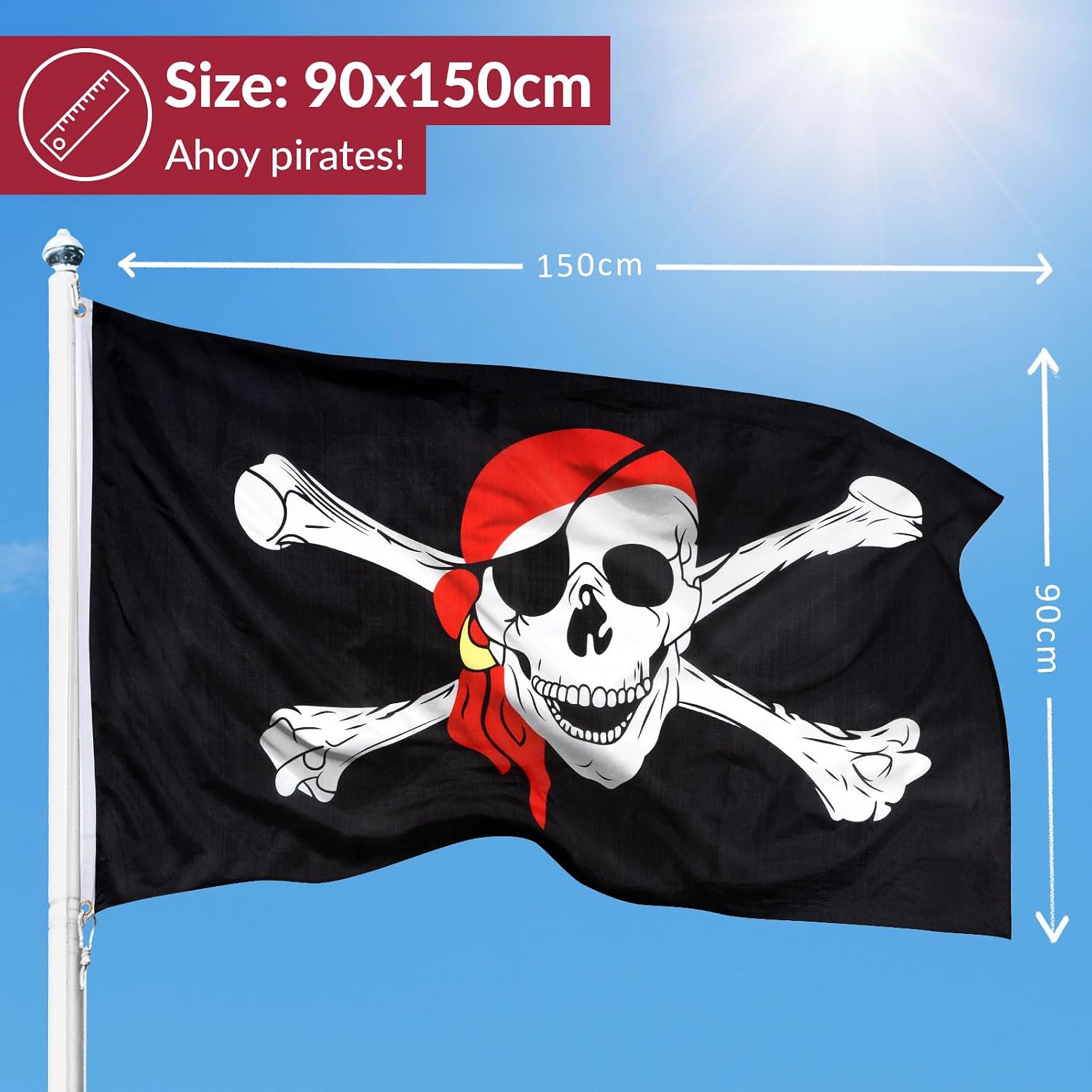 aricona flaggor - Israels flagga med 2 metallöglor, väderbeständiga - israelisk flagga 90 x 150 cm