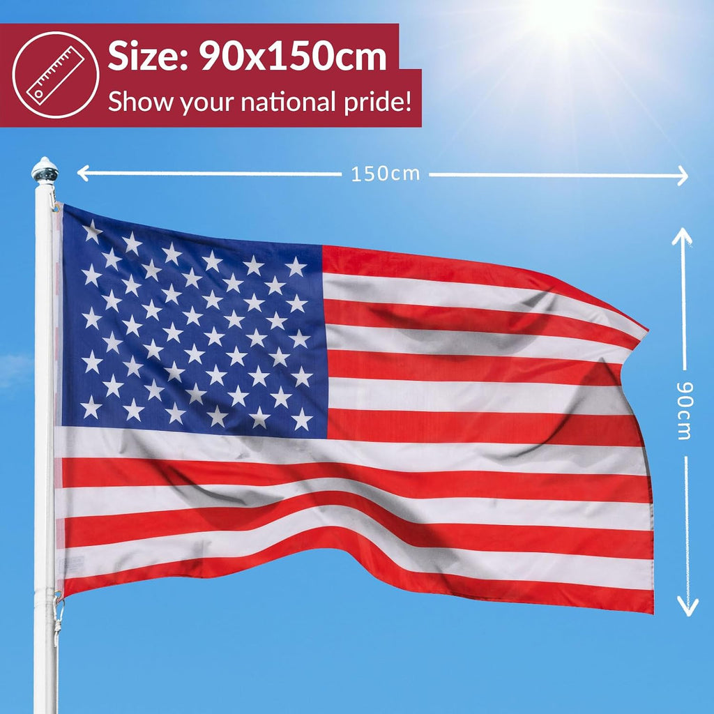 aricona flaggor - Israels flagga med 2 metallöglor, väderbeständiga - israelisk flagga 90 x 150 cm