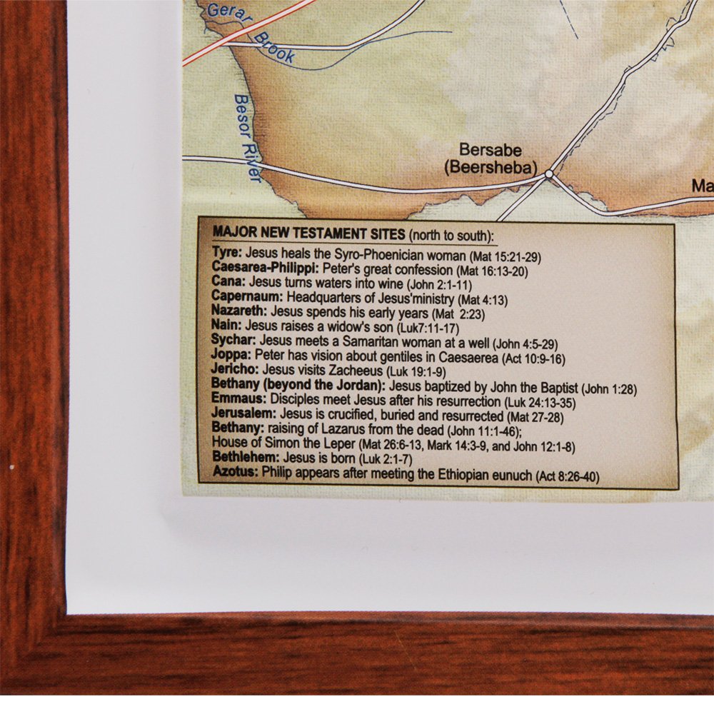 Raised Relief 3D Map of Israel in Jesus' Time (Shows Place Names Under Roman Rule)