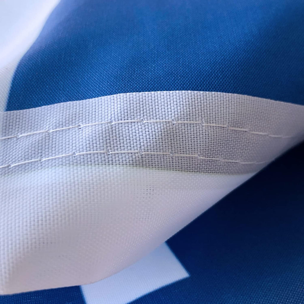 I Stand with Israels flagga 3 x 5 - Israels flagga banderoll - dubbelsydd polyester med mässingsöljetter