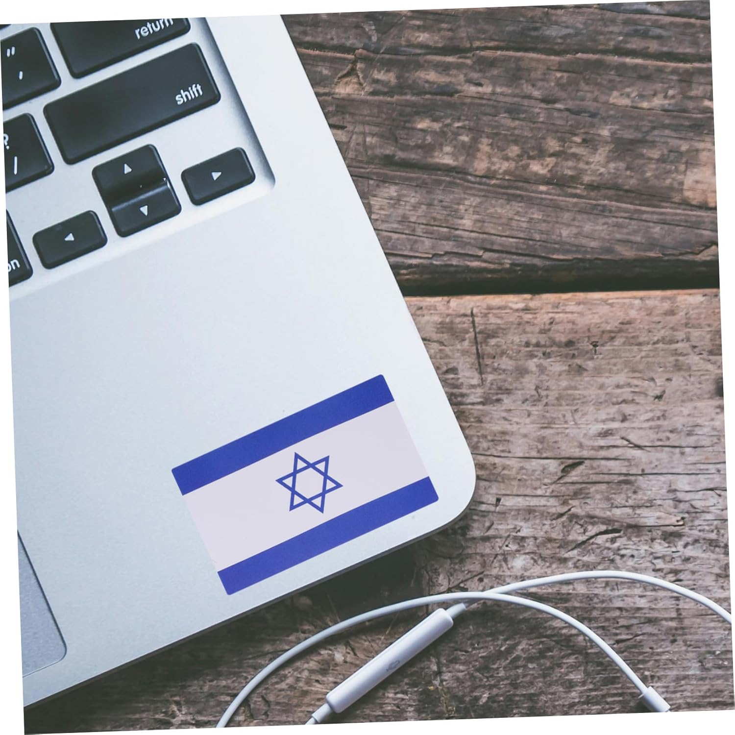 Israel Flag Klistermärken Rulle Aestetiska DIY Planner Dekaler för Bilar Ryggsäckar Laptop Vattenflaskor Patriotic Scrapbook Decals utan Rest