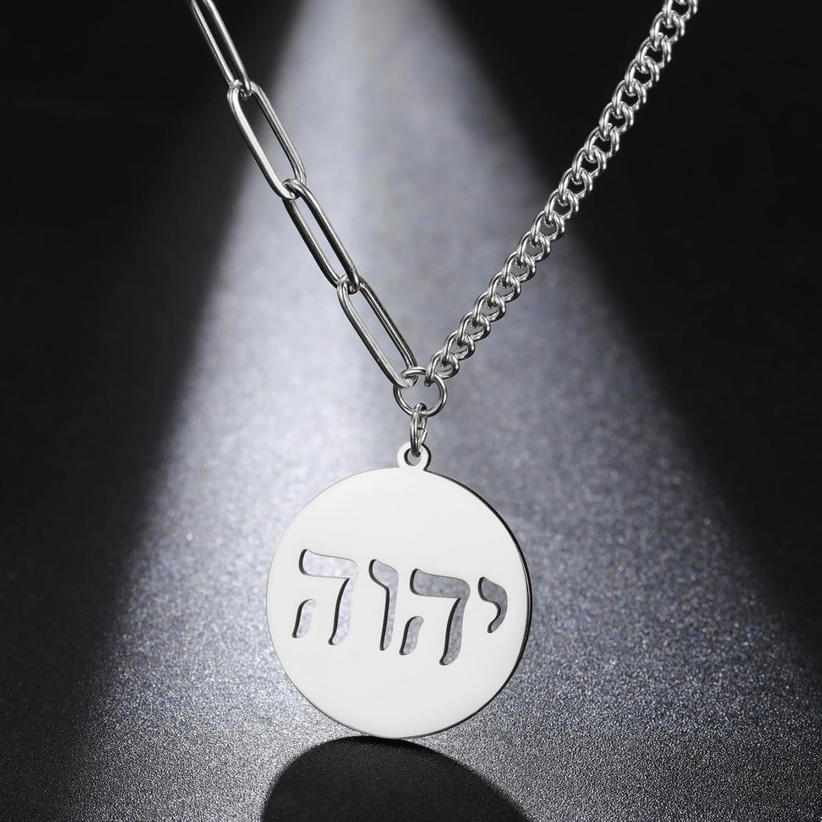 Hebreiska halsband judendom religion trohchai halsband Jehovah hängen hebreiska bibeln gud namn smycken Hanukkah Israel amuletter gåvor kristendom kvinnor män