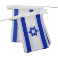 AZ FLAG girlang 6 meter 20 Israel flaggor 21 x 15 cm - israelisk flagga 15 x 21 cm