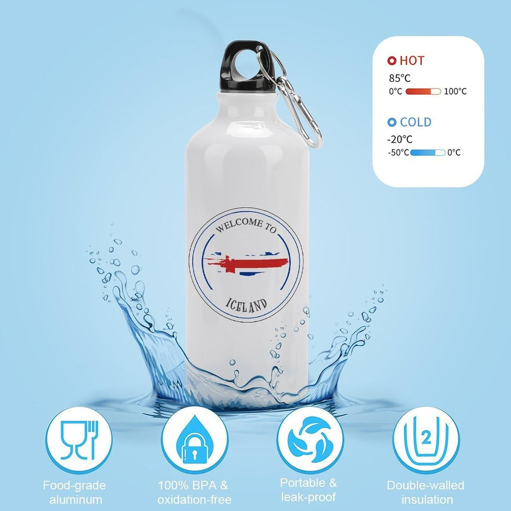 Welocme to Israel 20 oz vakuumisolerad sport vattenflaska Israels nationella flagga vattenflaska för ridning camping sport träning och utomhussport flaska