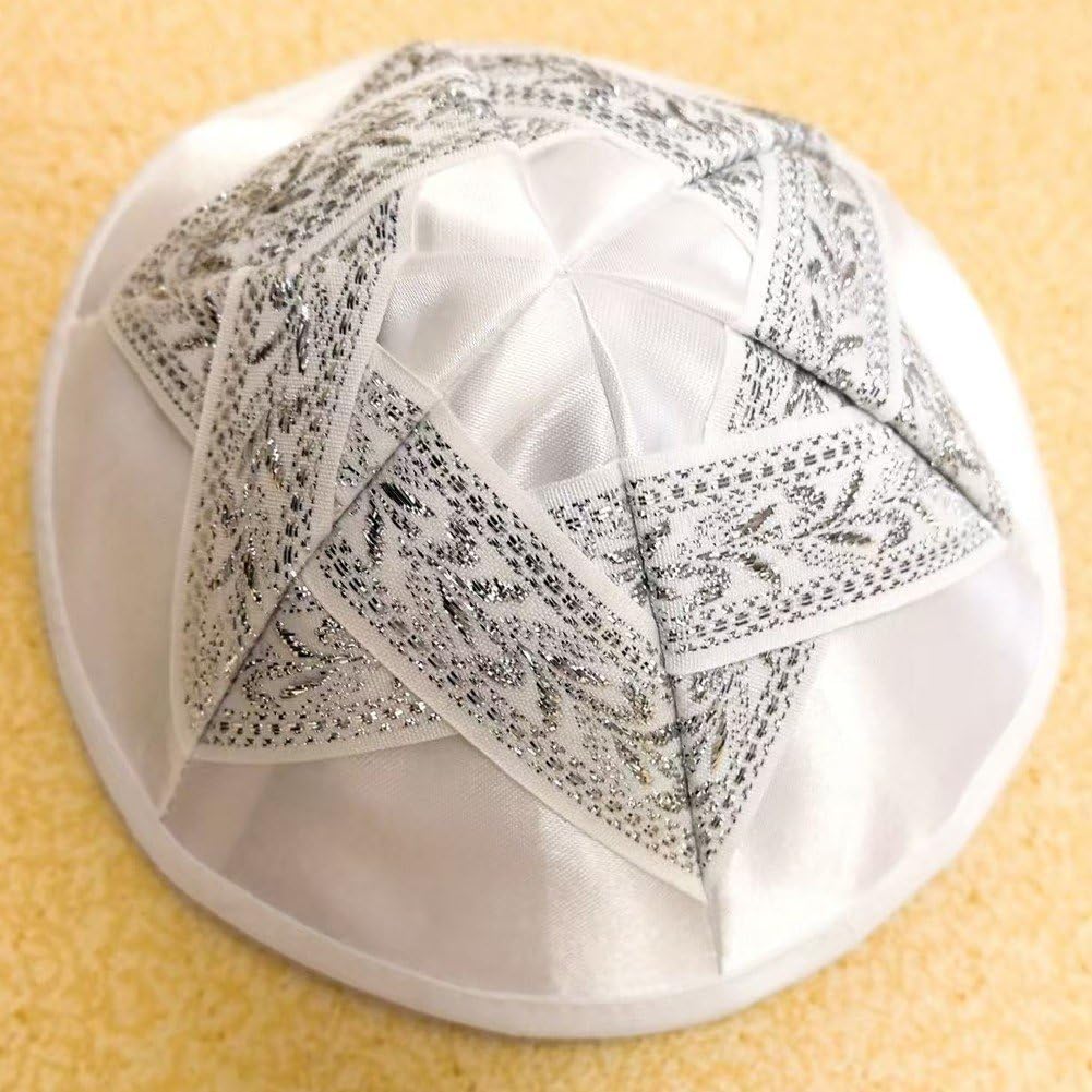 Davidstjärna kippa, lätt polyesterkippa, israel-mössa, judaica-skallemössa, traditionell judisk huvudbonad för böner