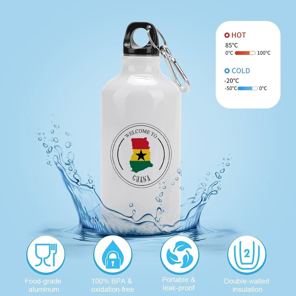 Welocme to Israel 20 oz vakuumisolerad sport vattenflaska Israels nationella flagga vattenflaska för ridning camping sport träning och utomhussport flaska