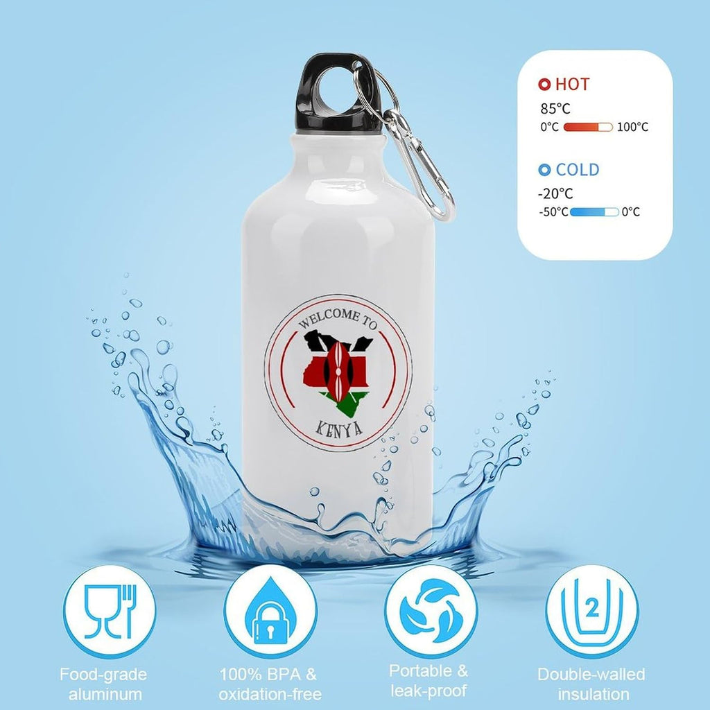 Welocme to Israel 20 oz vakuumisolerad sport vattenflaska Israels nationella flagga vattenflaska för ridning camping sport träning och utomhussport flaska