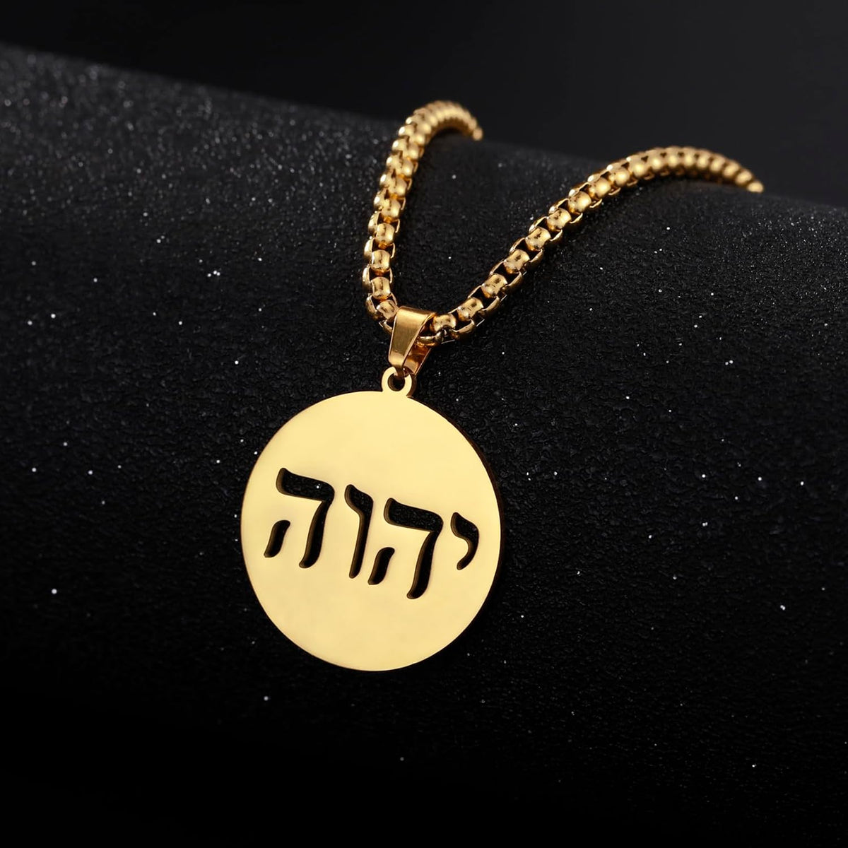 Hebreiska halsband judendom religion trohchai halsband Jehovah hängen hebreiska bibeln gud namn smycken Hanukkah Israel amuletter gåvor kristendom kvinnor män