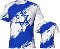 Israels flagga t-shirt mjuk gym t-shirts vardagliga arbetskläder för resor varje dag semester