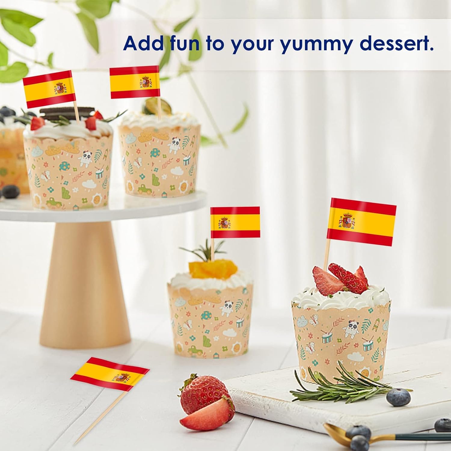 AhfuLife 100/200 st Israels tandpetarflaggor tårtdekorationer, Israels cocktailpinne flagga för smörgås mat cupcake toppers servis, världscupa, festtillbehör, pub, kungligt evenemang dekor (100 st)