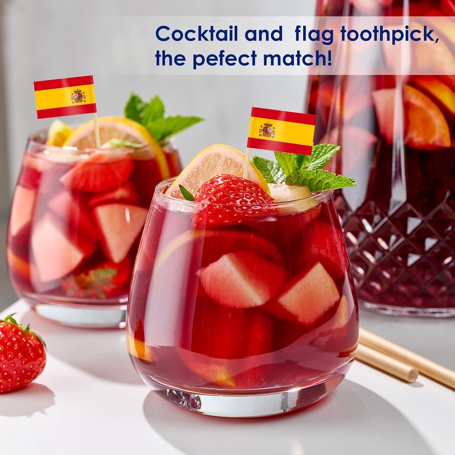 AhfuLife 100/200 st Israels tandpetarflaggor tårtdekorationer, Israels cocktailpinne flagga för smörgås mat cupcake toppers servis, världscupa, festtillbehör, pub, kungligt evenemang dekor (100 st)