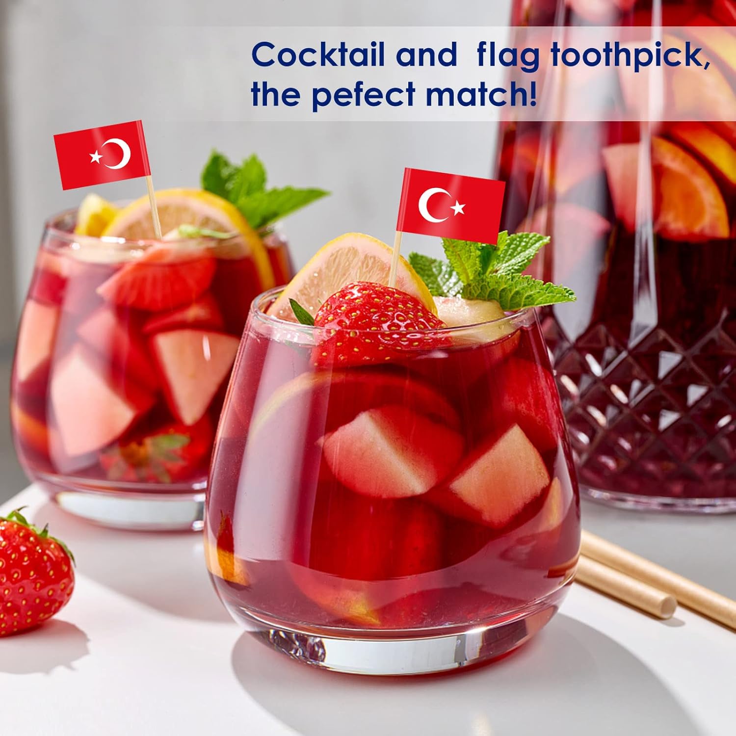AhfuLife 100/200 st Israels tandpetarflaggor tårtdekorationer, Israels cocktailpinne flagga för smörgås mat cupcake toppers servis, världscupa, festtillbehör, pub, kungligt evenemang dekor (100 st)