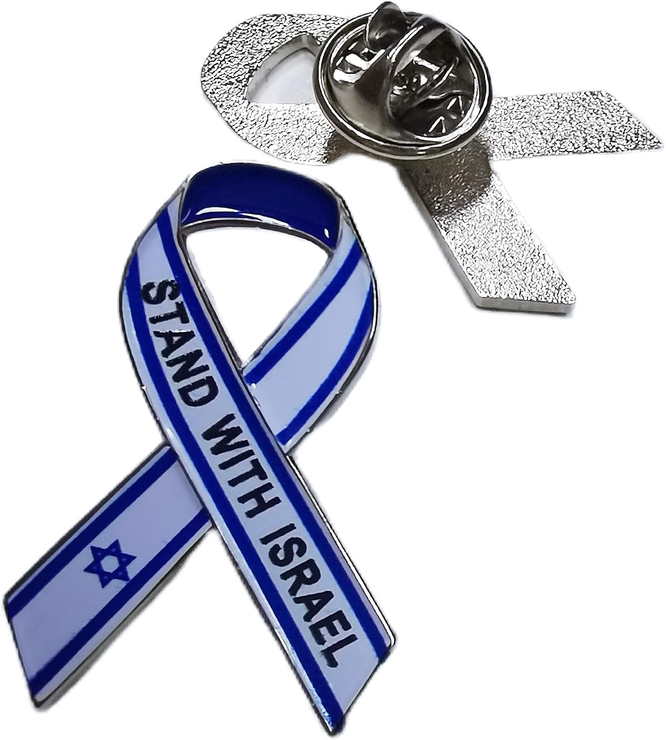 Vi står med Israel band emalj pin emblem brosch memorabilia presentdekorationer, Metall