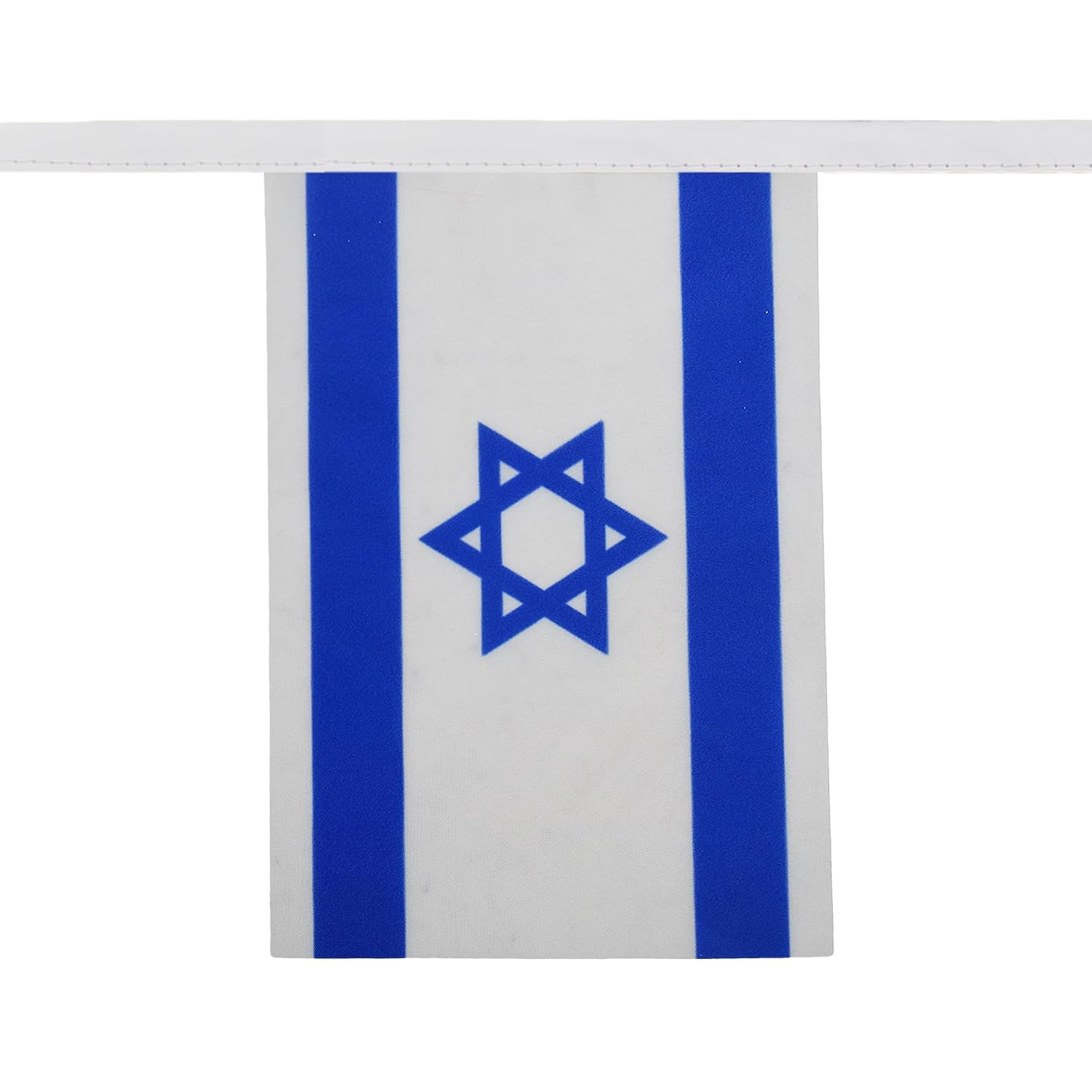 AZ FLAG girlang 6 meter 20 Israel flaggor 21 x 15 cm - israelisk flagga 15 x 21 cm
