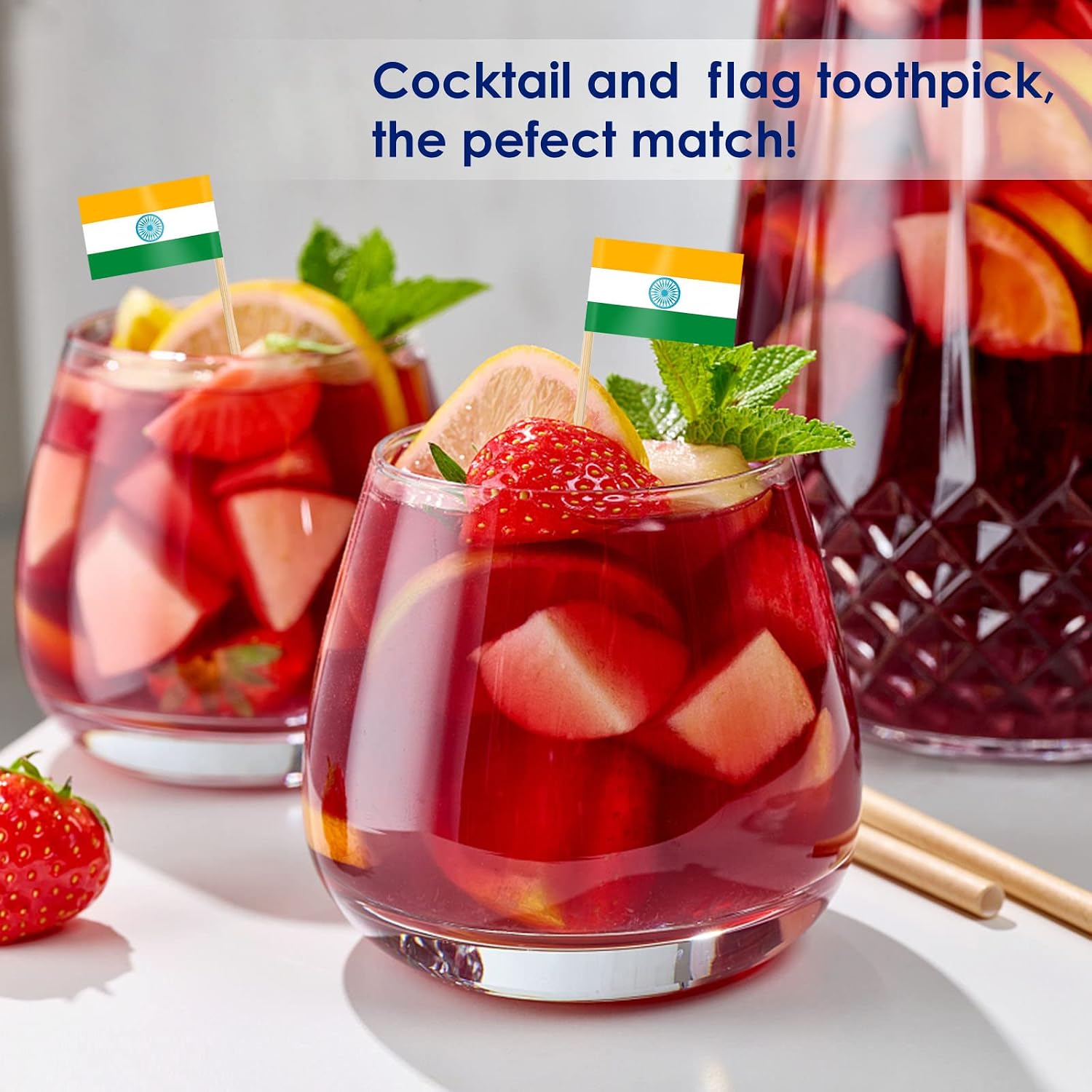 AhfuLife 100/200 st Israels tandpetarflaggor tårtdekorationer, Israels cocktailpinne flagga för smörgås mat cupcake toppers servis, världscupa, festtillbehör, pub, kungligt evenemang dekor (100 st)
