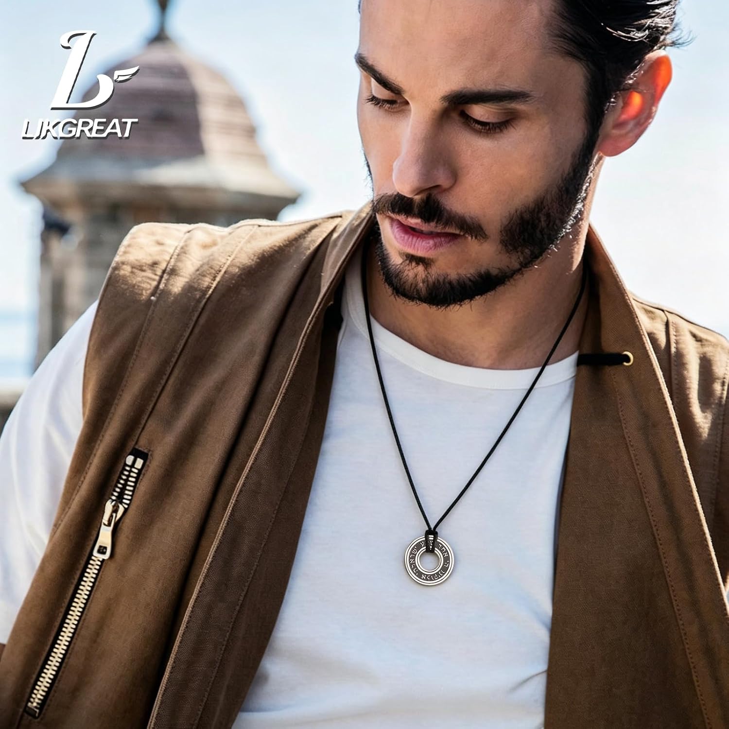 LIKGREAT Shema Yisrael halsband judisk shema hebreisk bön halsband rostfritt stål judisk tro Israel religiöst skydd smycken